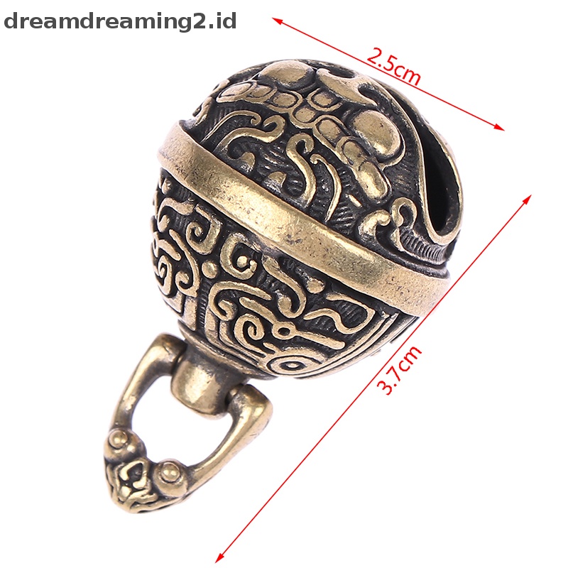 (drea) Lonceng Tetes Kuningan Chinese Good Luck Tinkle Bell Charm Untuk Gelang Dan Gelang Kaki //