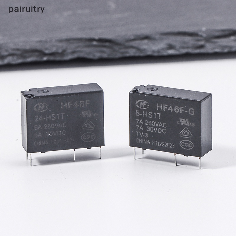 Prt HF46F -G-5/12 /24 -HS1 -HS1T 7A 5A 4Pin 250VAC 30VDC DC5V 12V 24V Relay HF46F-1 PRT