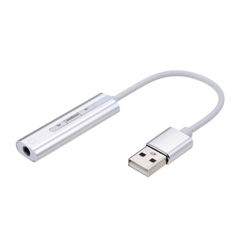 Usb Kartu Suara Eksternal Hi-Fi Magic Voice 7.1 CH Audio Card Adapter USB Ke Jack 3.5mm Microphone Earphone Speaker Untuk Laptop PC