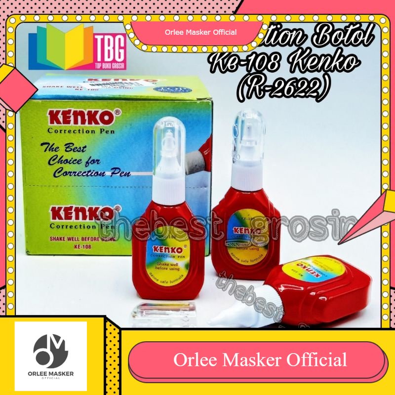 STIPO KENKO MINI /KECIL TIP-EX CAIR KENKO KECIL MERAH 1 PCS