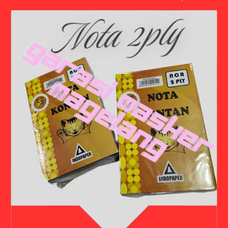 

Nota Merek ZAPPIE / Nota Kontan 2 PLY / Harga 1 Pack isi 10