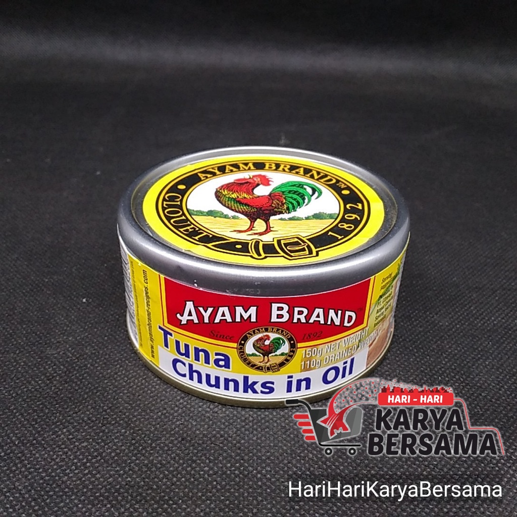 

AYAM BRAND MAKANAN KALENG TUNA CHUNKS IN OIL MINYAK 150GR