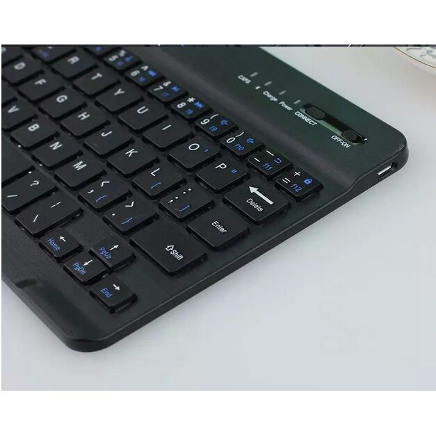 Taffware Wireless Keyboard Bluetooth Rechargeable - Black