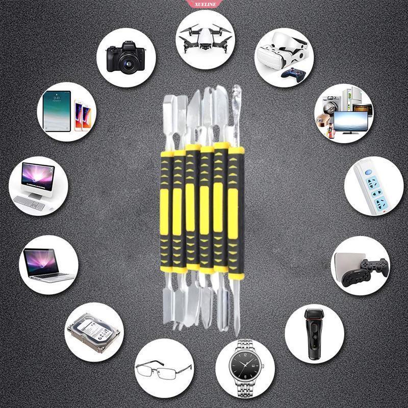 6pcs Metal Linggis Baja Pry Universal Membongkar Pasang Alat Untuk Ponsel DIY Laptop PCB Screen Pry Open Repair Hand Tools [ZXL]