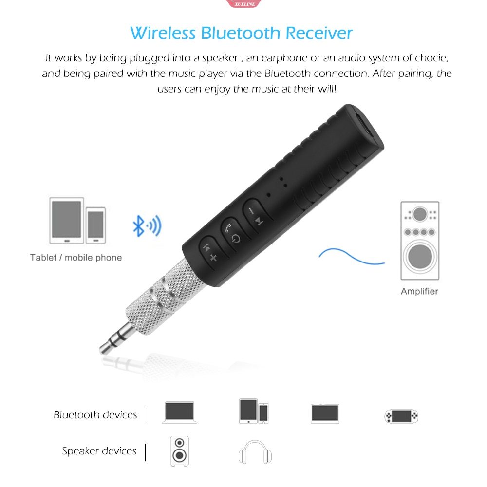 Bluetooth 3.5mm AUX Mobil Stereo Audio Receiver Wireless [ZXL]