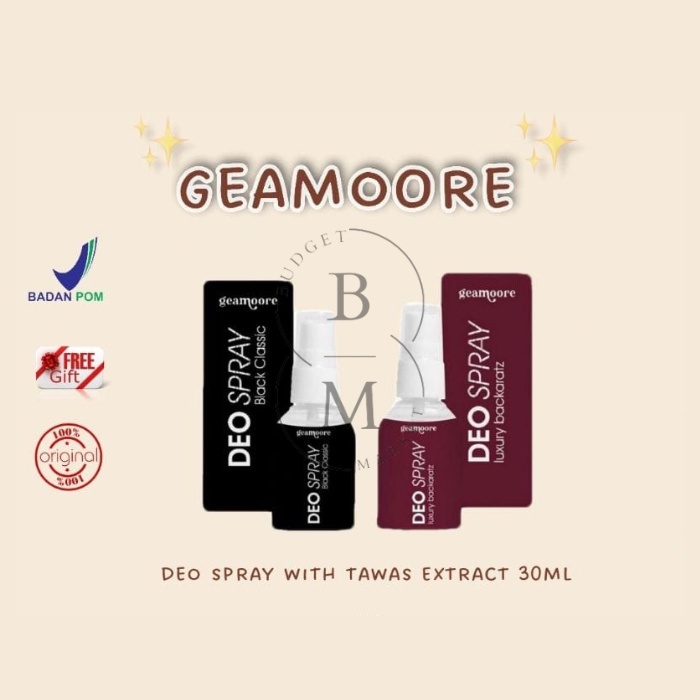 DISKON !!! Deo Spary With Tawas Extract by GEAMOORE / GEAMOORE Deo Spary / Deodorant Spary