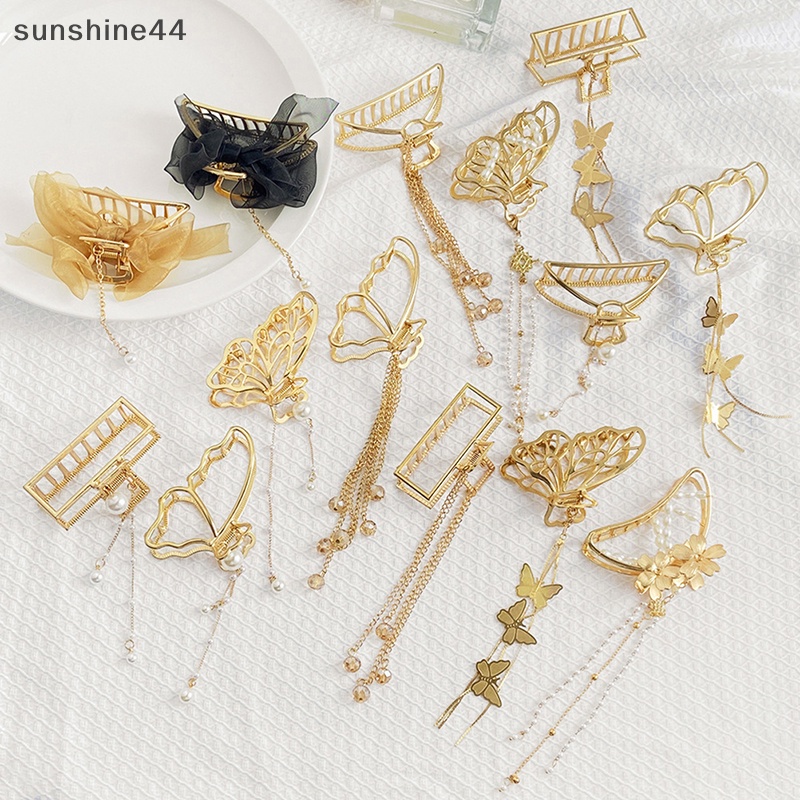 Sunshine 27emas Jepit Rambut Non-Slip Hair Pin Kuat Pegang Hair Claw Clips Untuk Wanita Perempuan ID