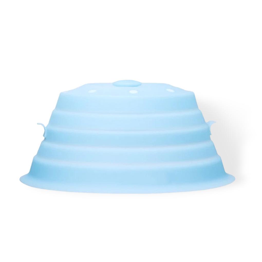 Penutup Piring Microwave Tahan Panas Silikon Reusable Food Lid Bowl Tray Penyimpanan Piring Aman Perlengkapan Gadget Dapur