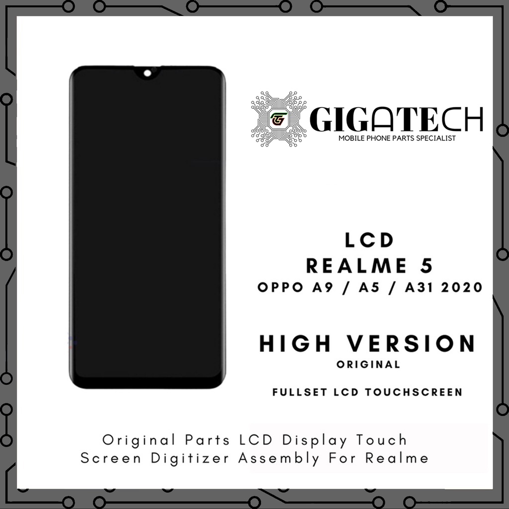 LCD Realme 5 / LCD Oppo A9 / LCD Oppo A5 / LCD Oppo A31 2020 Universal Original 100% Fullset Touchsc