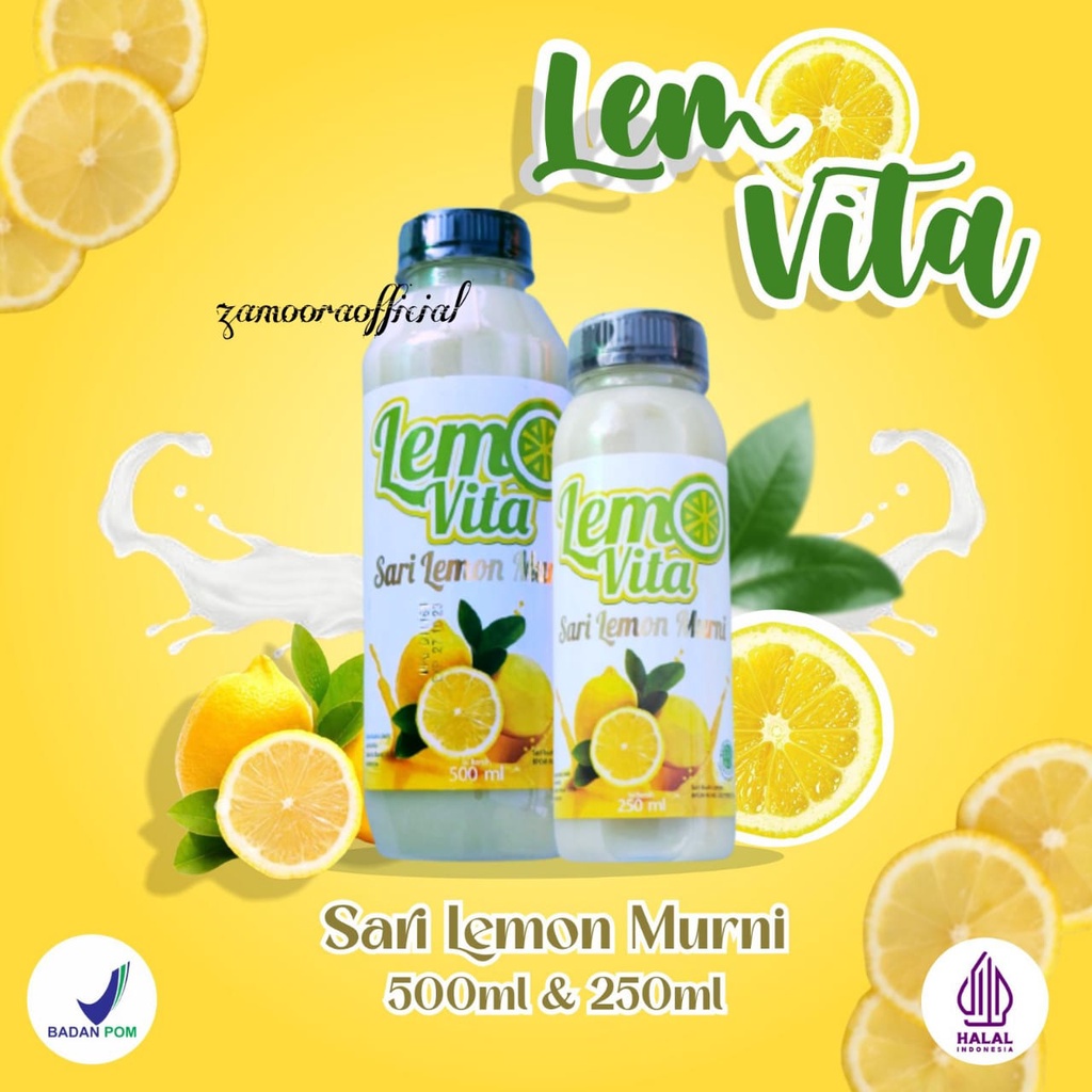 

[BPOM] LEMOVITA Sari Lemon Murni Jus Lemon | Apple Cider Vinegar | Chia seed 100gr