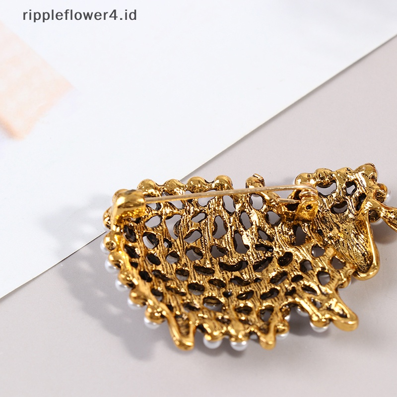 {rippleflower4.id} Bros Mutiara Domba Untuk Wanita Indah Hewan Pesta Kasual Bros Pin Hadiah~