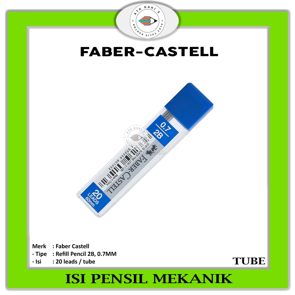 

FABEL CASTELL - Isi Pensil Mekanik 2B 0.7mm Faber Castell -Pcs