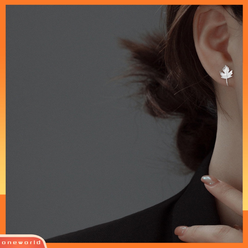 [WOD] 1pc Klip Telinga Tanpa Sakit Non-Piercing Geometris Kilau Terang All-match Hadiah Hias Wanita Gadis Maple Leaf Ear Cuff Fashion Perhiasan Untuk Pacaran