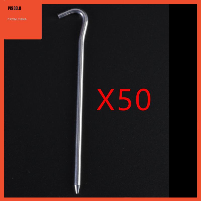 [Predolo] Paket 50paku Pasak Tenda 7inch Aluminium Untuk Trampolin, Gudang Heavy Duty
