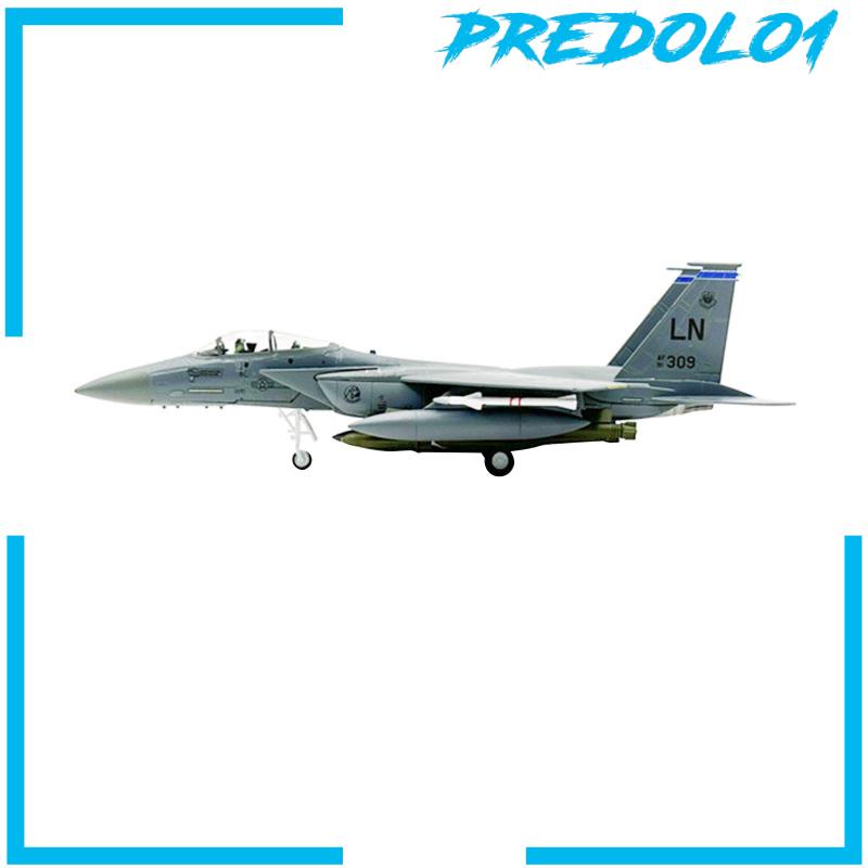 [Predolo1]1/100 Skala F15E Fighter Diecast Alloy Model Pesawat Dengan Stand Untuk Kamar Tidur