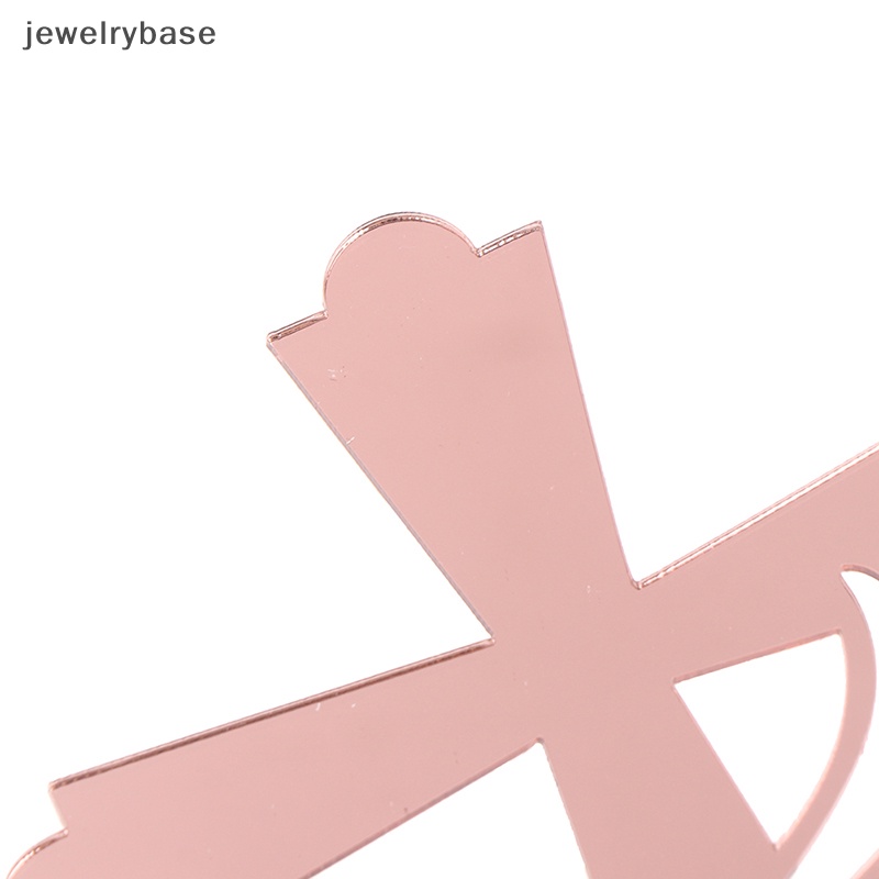 [jewelrybase] 1pc Baptist Cross Cake Topper Anak Merpati IHS Ekaristi Akrilik Topper Kue Butik