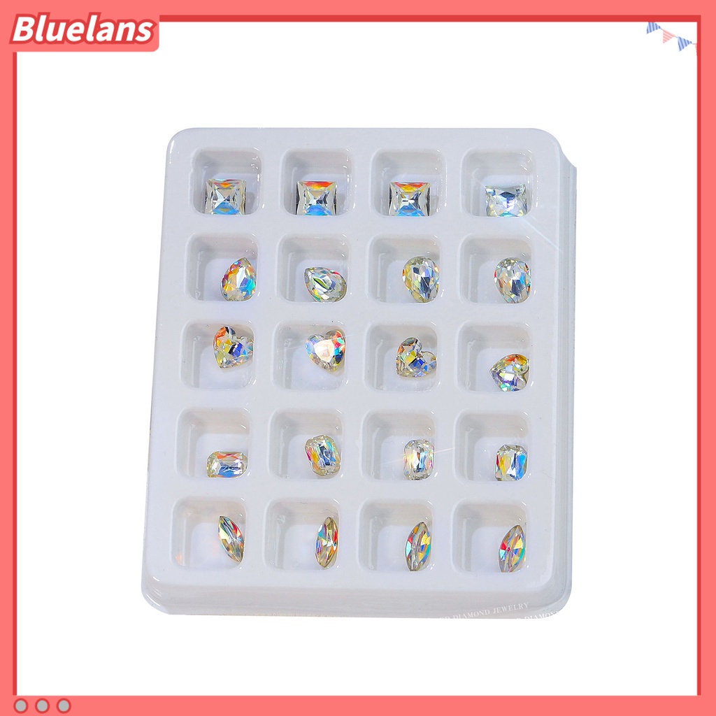 [BLM] 20pcs Ornamen Kuku Bentuk Indah Tahan Luntur Plastik 3D Cinta Hati Kuku Dekorasi Nail Art Gadget Aksesoris Kecantikan