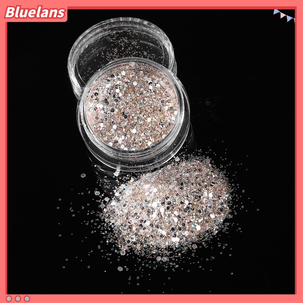 [BLM] Kuku Glitter Bubuk Rhinestones Sequin DIY Nail Art Ukuran Campur Dekorasi Kuku Manicure Glitter Flake Perlengkapan Kuku