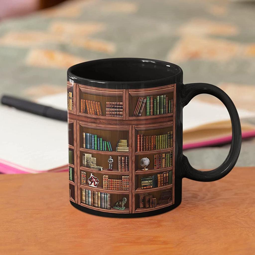 C-handle Mug Kopi Sastra Novelty Reading Reader Sahabat Kekasih