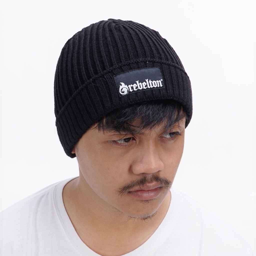 TOPI BEANIE REBELTON | BEATS BLACK