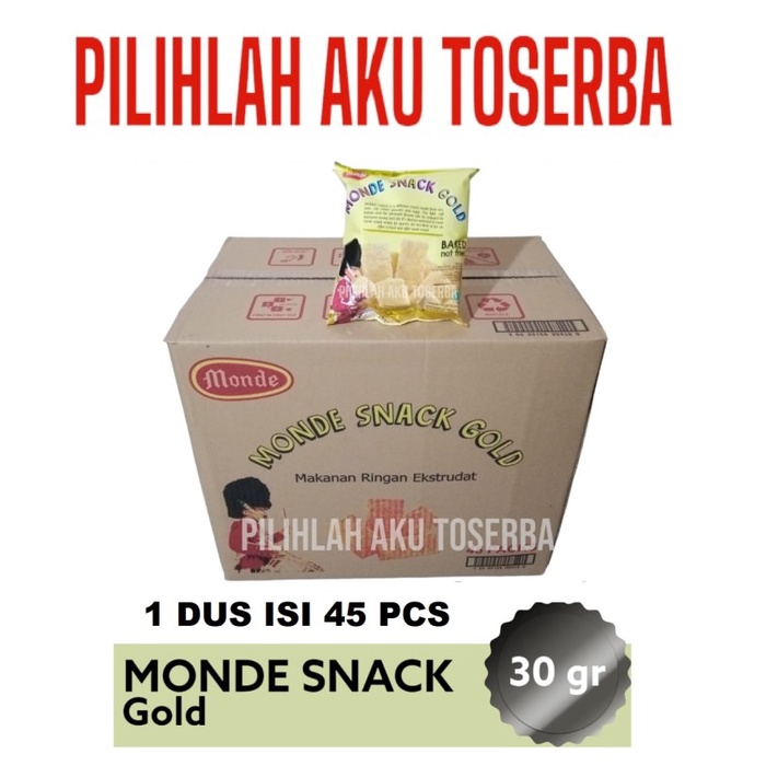 Monde Serena SNACK GOLD 30 gr - ( HARGA 1 DUS isi 45 pcs )