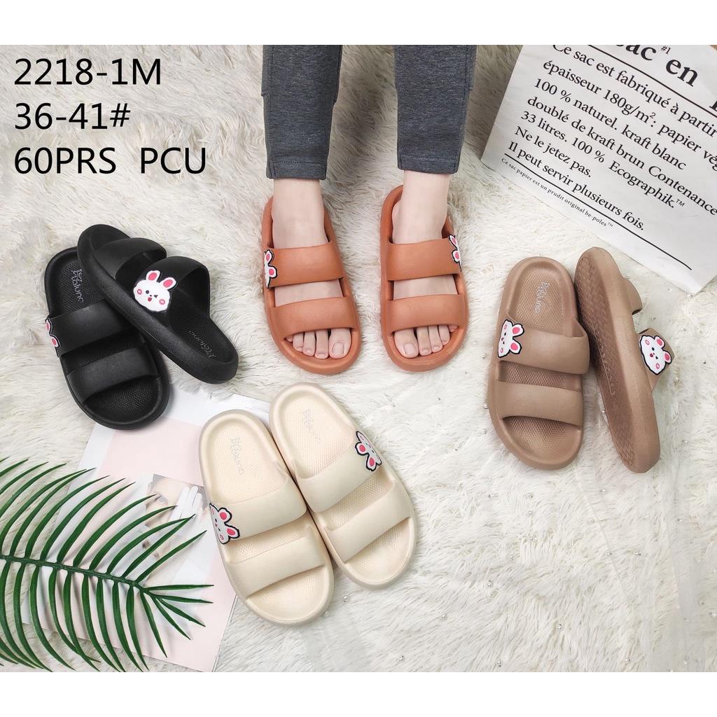 Sandal Slop Wanita Ban 2 Lucu Bunny Import LLS 2218-1P 1M 36-41
