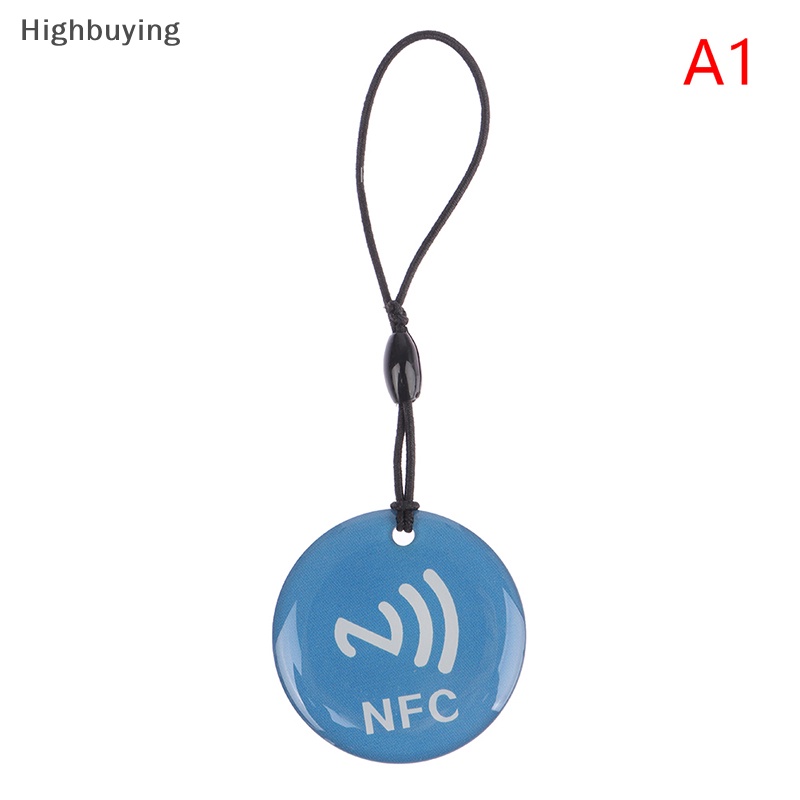 Hbid NFC Perekat dripping Card Diameter 35mm NTAG213 Smart Card 144bytes Untuk NFC Diaktifkan Telepon Smart Business Card Glory