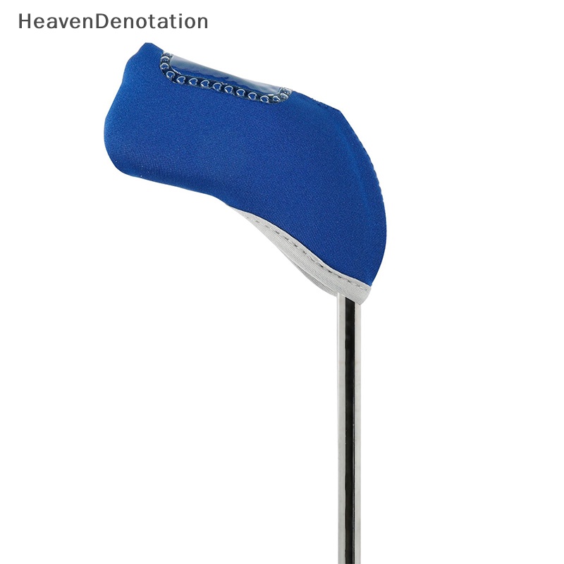 [HeavenDenotation] 10pcs /set Bordir Nomor Golf Besi Penutup Kepala Headover Besi Penutup Wedges HDV