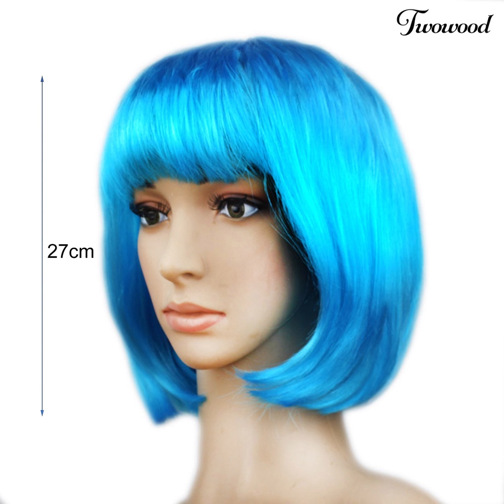 Twowood Wanita Wig Windproof Inner Mesh Adjustable Ringan Wig Kepala Depan Untuk Kecantikan