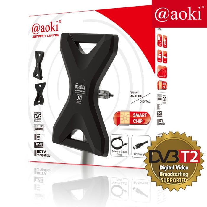 Aoki Antenna TV Digital Indoor Outdoor HDTV Booster