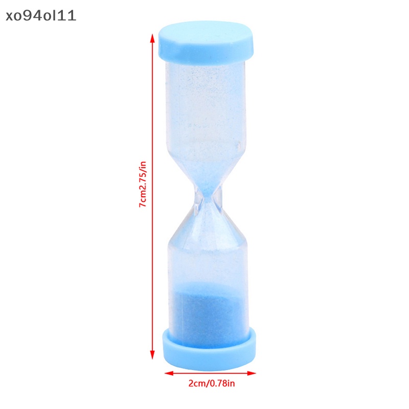 Xo 3Pcs Mini Colorful Jam Pasir Pasir Pasir Jam Timer Mainan Anak Sikat Gigi Shower Timer Dekorasi Rumah OL