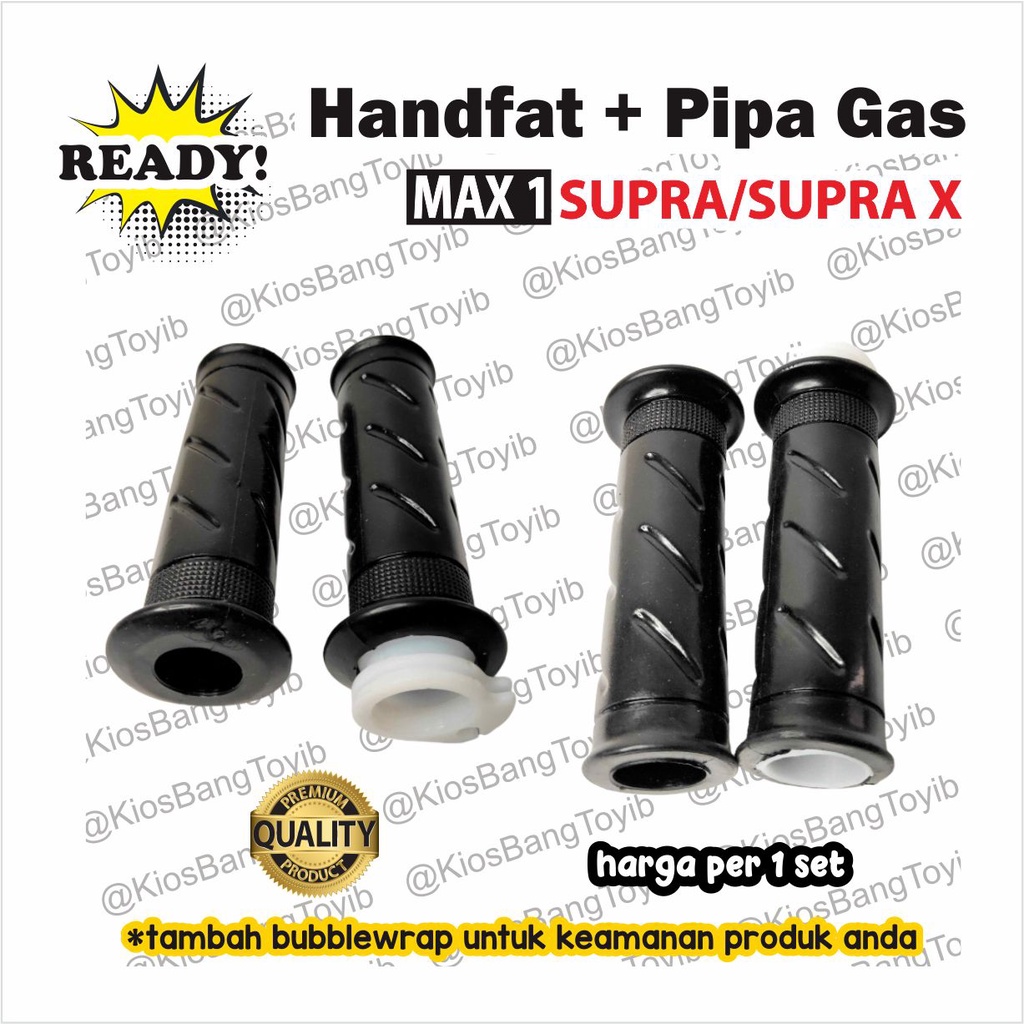 1pasang Handfat + Pipa Gas Handgrip Assy Honda SUPRA X (Max1)