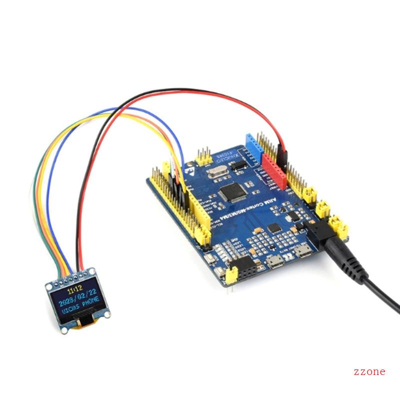 Zzz Oled0 96 Modul I2C SPI Komunikasi Komputer Display Biru Kuning +Biru Putih