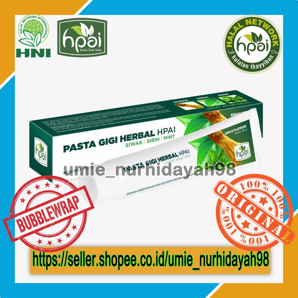 PASTA GIGI HERBAL Siwak & Mint - PGH Cengkeh - PGH Propolis - PGH Sensitif - HNI HPAI ..