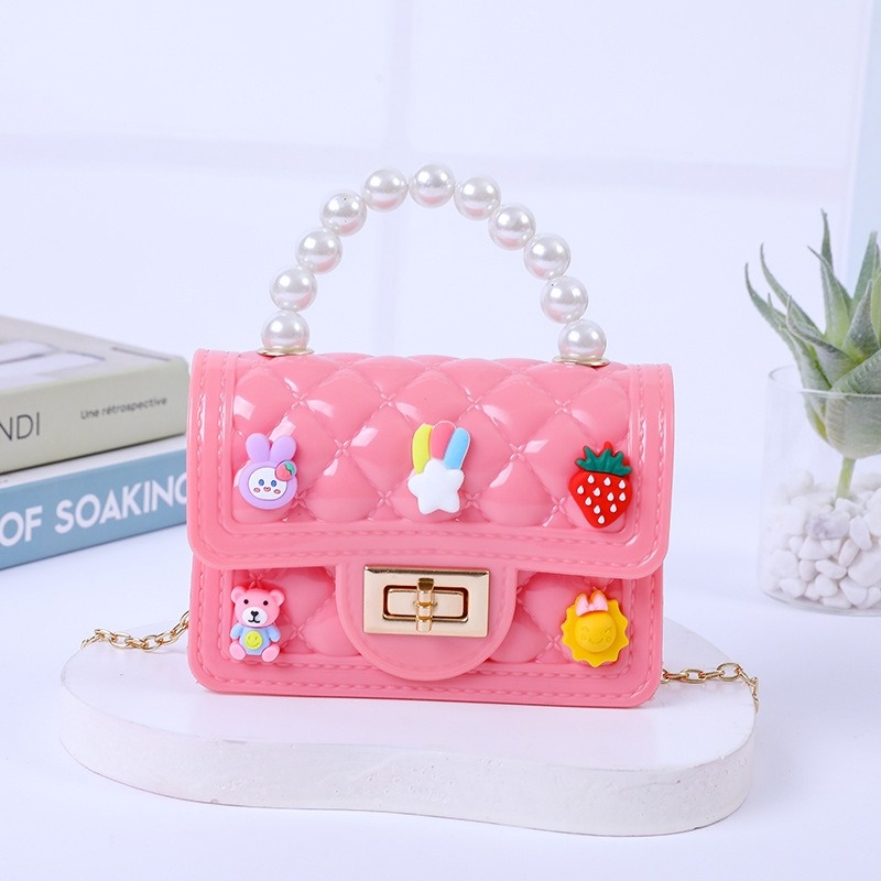 Tas selempang mini fashion wanita bahan jely glossy ACC