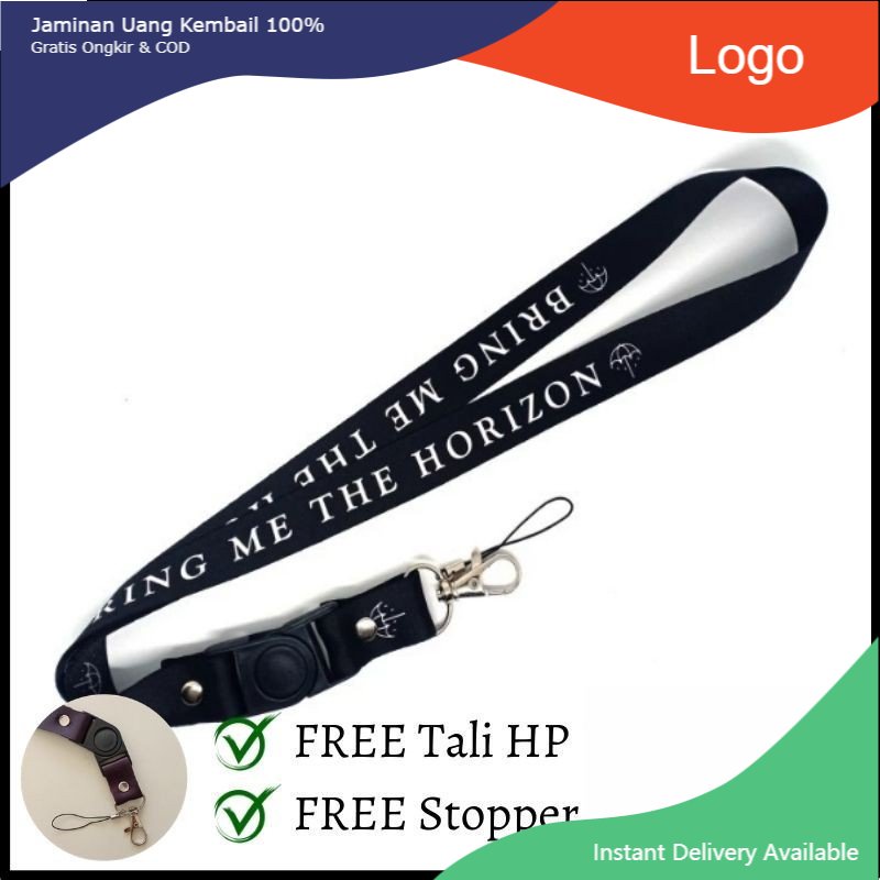 

Tali Lanyard Band Horizon / Custom Lanyard Tali Gantungan Kunci HP POD ID Card