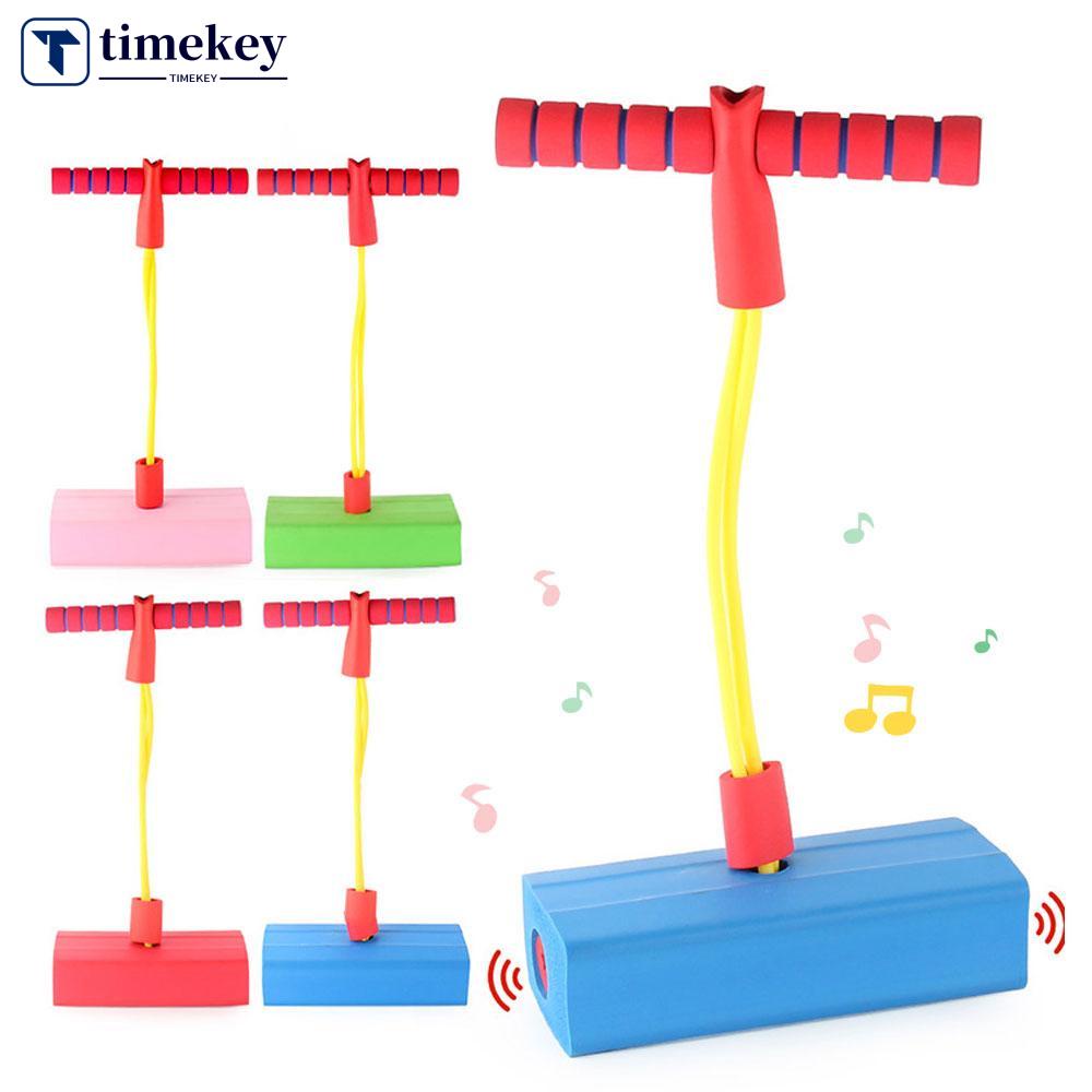 Timekey Anak Grow Taller Balance Mainan Kodok Melompat Peralatan Latihan Luar Ruangan Warna Anak Laki-Laki Dan Perempuan Kebugaran Memantul Suara Mainan E9L3
