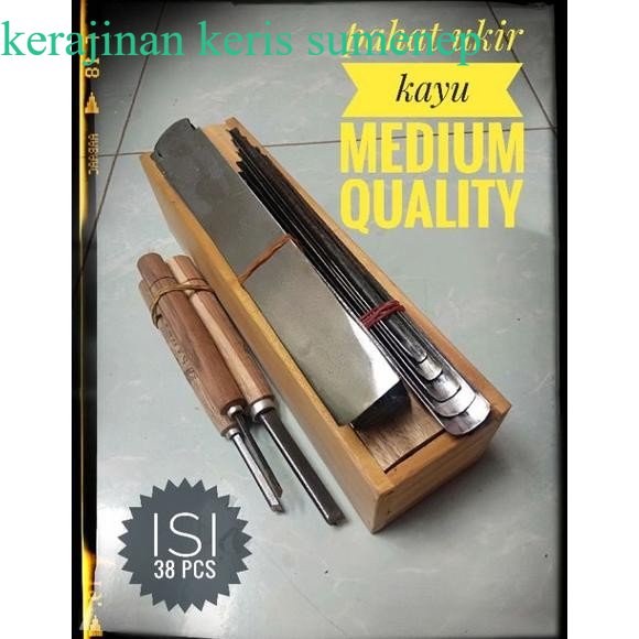 

Pahat tatah ukir kayu lengkap isi 38 pcs plus kotak tatah termurah