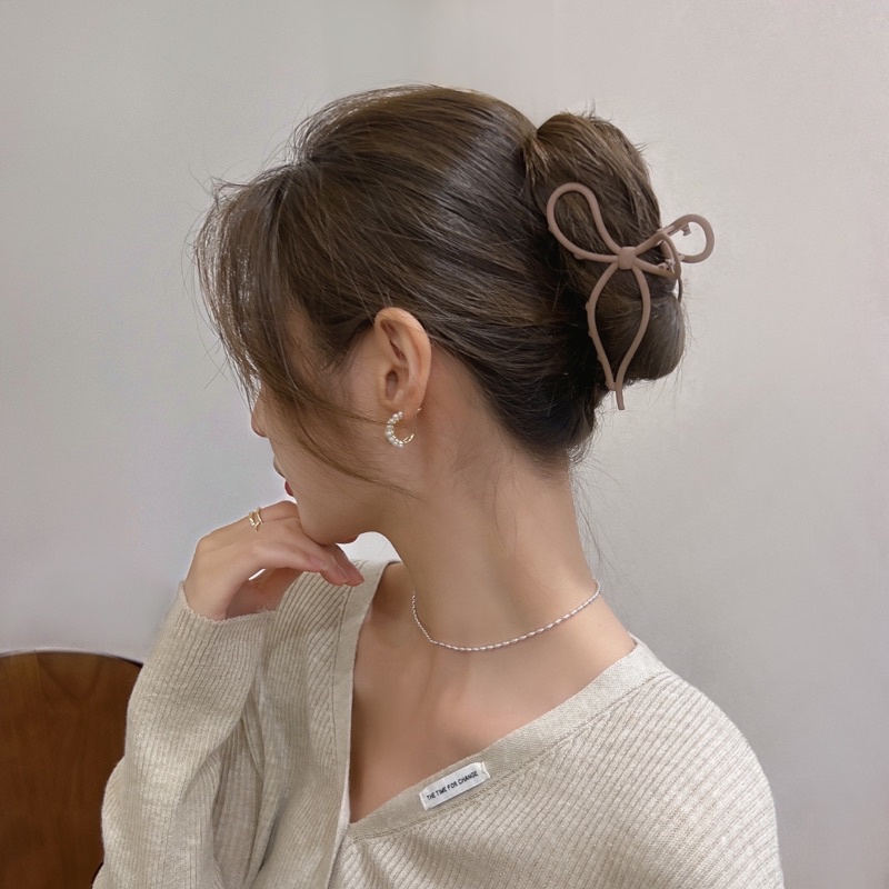 JOLINEOFFICIAL KLIP RAMBUT GELOMBANG PITA / AKSESORIS RAMBUT WANITA / KOREAN HAIR CLIP / LULU RIBBON HAIR CLIPS / JEPIT RAMBUT PITA MEWAH GAYA KOREA / JEPIT RAMBUT KOREA FASHION / ELEGANT KOREAN HAIR CLAW