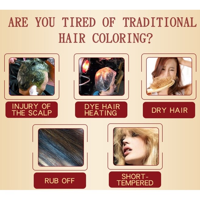 Original Mokeru Shampoo Argan Oil Dye Hair / Sampo Semir Herbal Alami Pewarna Rambut Herbal  Hair Color Shampoo 500ml