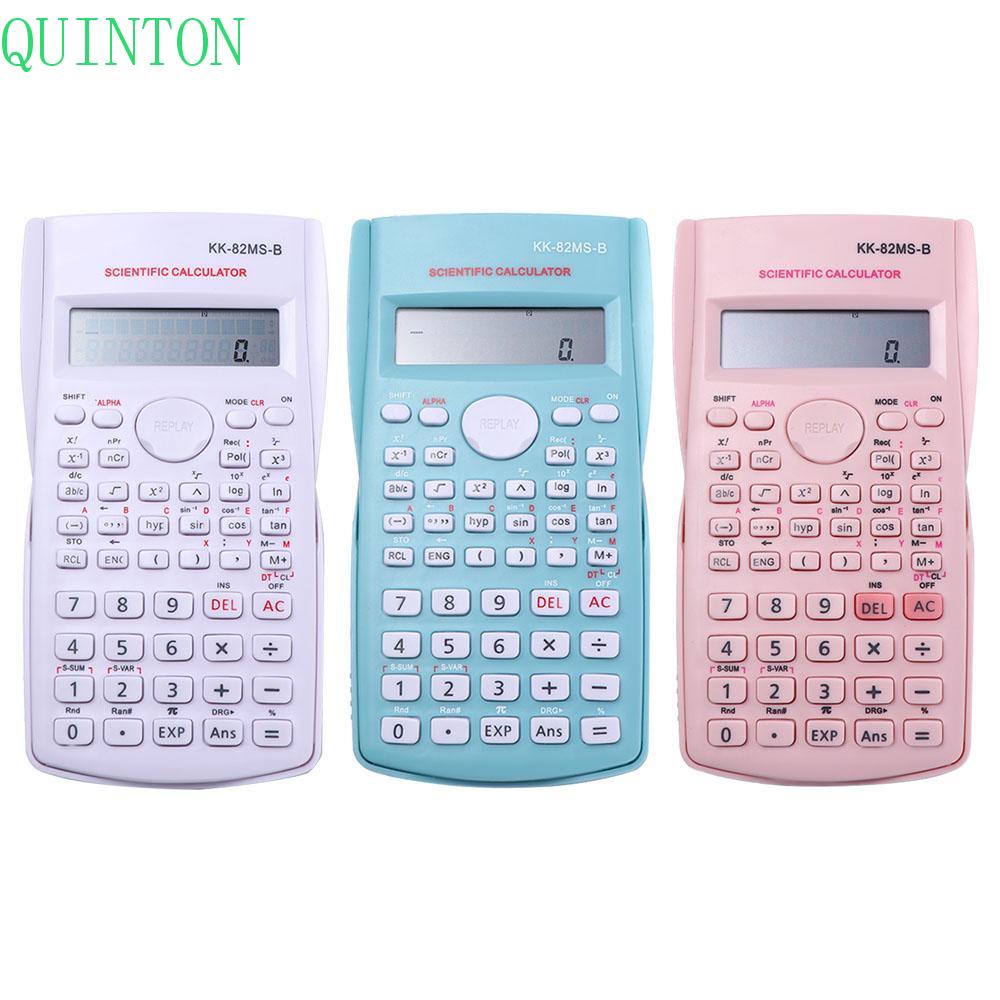Quinton Engineering Scientific Calculator Portable Sekolah 240fungsi Kantor Sekolah Elektronik Belajar Accessoires Function Calculator
