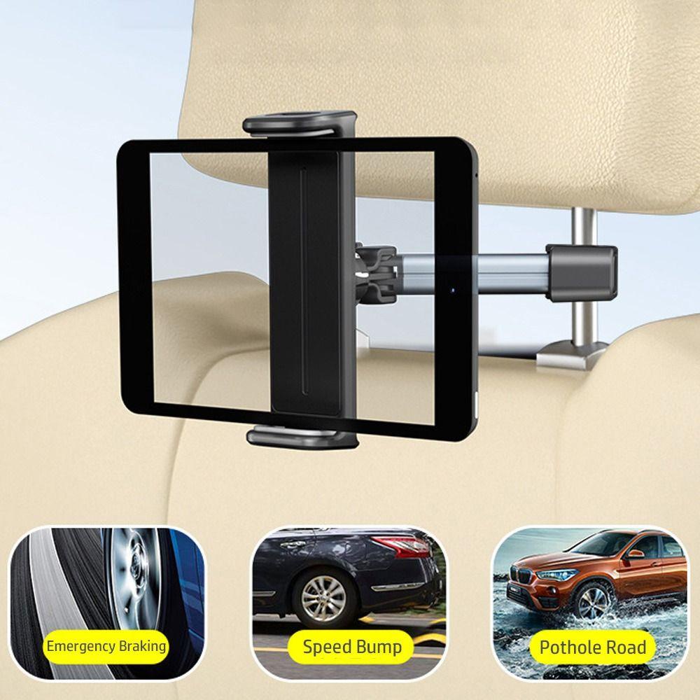 Populer Holder Tablet Mobil Adjustable Rotasi 360derajat Universal Phone Stand Telescopic