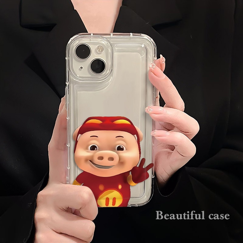 IPHONE Yeah Pigs Soft Phone Case Kompatibel Untuk Iphone14 13 11 12 Pro XS Max X XR 7 +8 Plus Pasangan Casing Silikon TPU Shockproof Cover