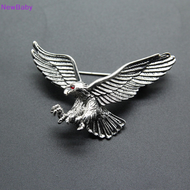 Newbaby Fashion Pria Vintage Eagle Pin Bros Dekorasi Korsase Lencana Perhiasan Hadiah ID