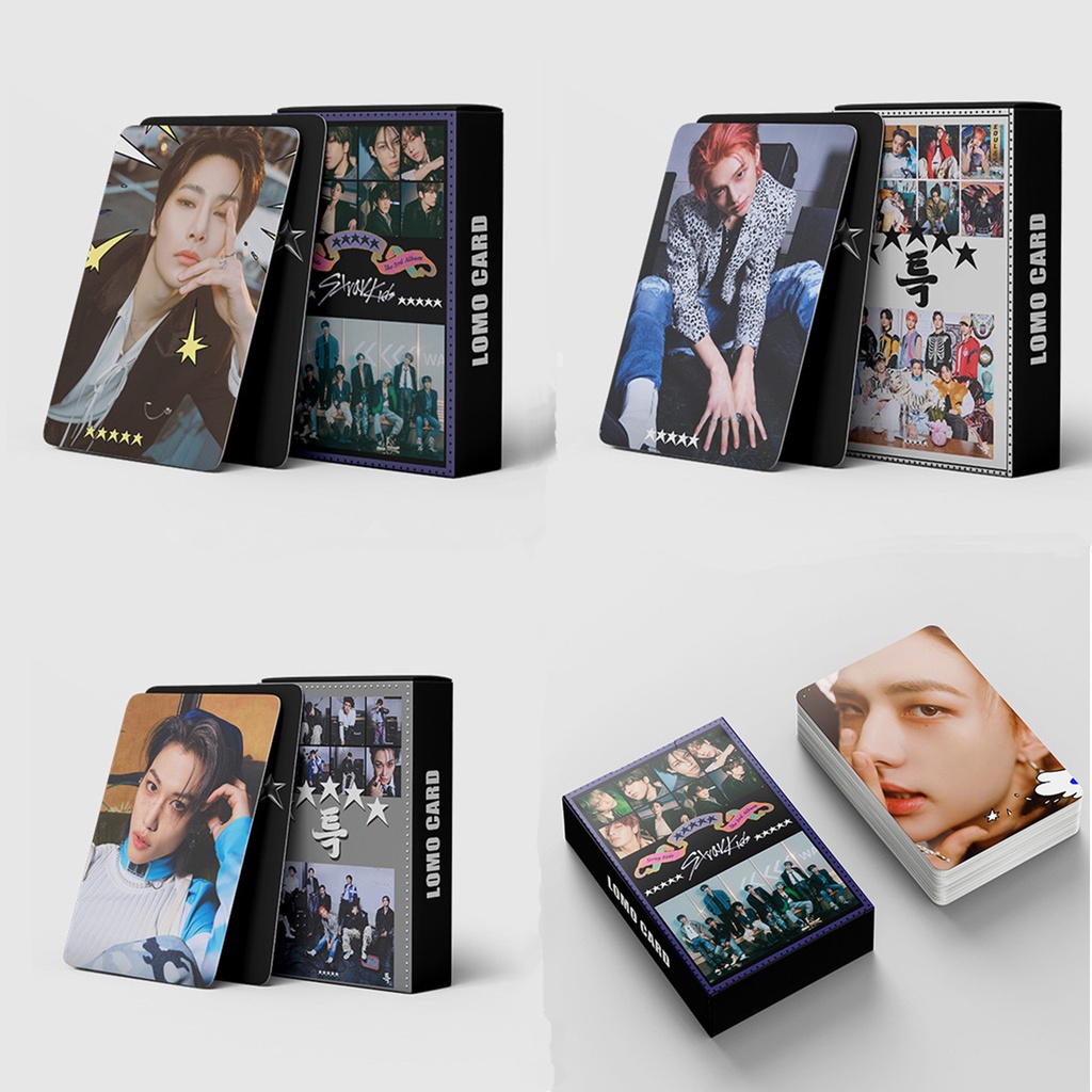 55pcs /box Album STRAY KIDS 3rd 5-STAR Photocards Kartu Lomo Straykids Comoback Kpop Postcards