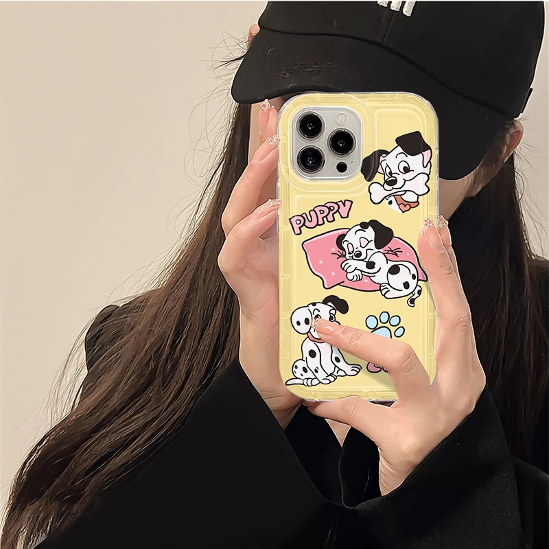 IPHONE Soft Phone Case Kompatibel Untuk Iphone14 13 11 12 Pro XS Max X Xr7 +8 Plus Casing Cute Puppy TPU Silikon Shockproof Cover