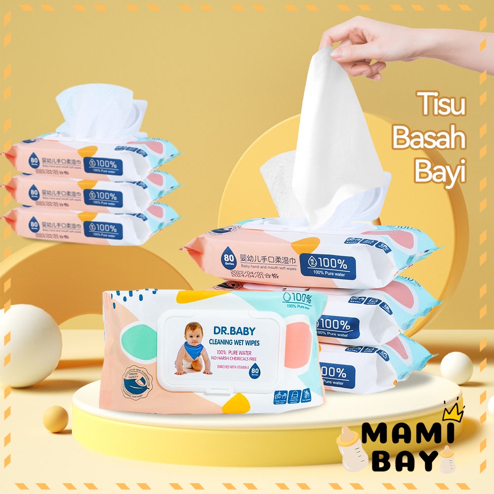 Mamibayi tissue tisu basah bayi baby wipes 80pcs/1pack