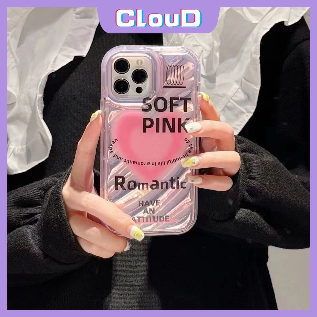 IPHONE Case Kompatibel Untuk Iphone6 6S 78 Plus XR 7Plus X XS Max SE 2020 13 11 14 12 Pro Max Kreatif Huruf Dazzle Kartu Laser Warna 3D Stereo Korgasi Cinta Hati Butterfly Case