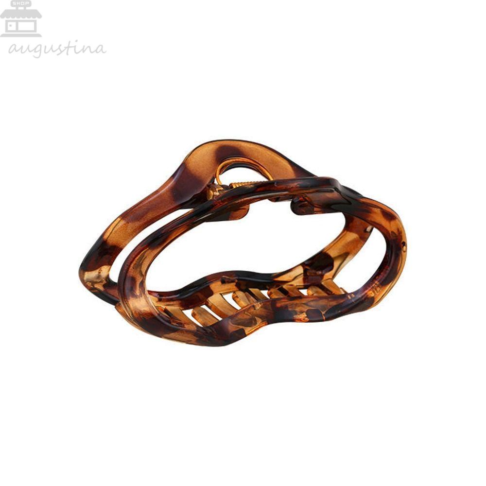 Klip Rambut Garis Gelombang Agustina Kreatif Manis Amber Hiu Klip Klip Rambut Bentuk Geometris Aksesoris Rambut Perempuan