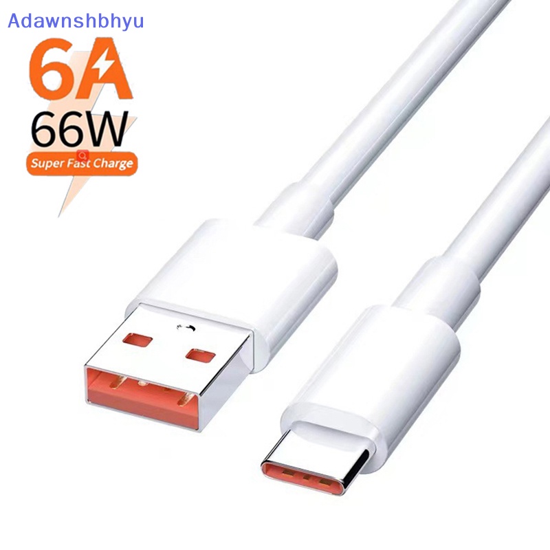 Adhyu 2meter 6A 66W USB Type-c Kabel Charge Super Cepat Untuk xiaomi Samsung Huawei ID